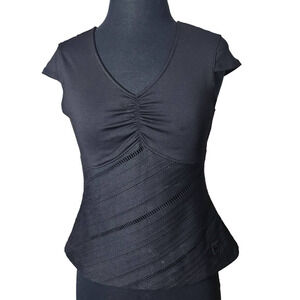 Fila top shirt sleeveless v neck color black sz XS